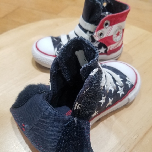 USA Flag toddler Converse All Star - Picture 9 of 13